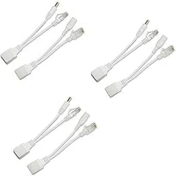 Power Over Ethernet PoE Injector Splitter Adapter PoE Cables (3 PCS)-picture-21
