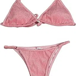 Women Swimsuit Push Up Bras Bikini Set Bathing Suit Beachwear Swimwear Pink XL-image-2