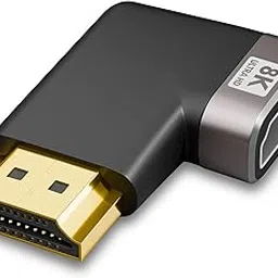 FEDUS 8K Ultra HD HDMI Connector 90 Degree L Shape Flat Male to Female Converter Left Angle Adapter Extender for TV Led LCD Stick, Xbox, PS4 PS5, Supports 3D HDR, eARC, 8K@60Hz 4K@144Hz-picture-10