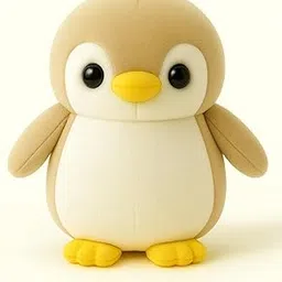 Cute Plush Penguin Stuffed Animal, Soft Baby Toy, Beige and Yellow, 30 cm-picture-17