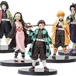 Trunkin Set B Anime Demon Slayer Action Figure Toys for Kids | Kamado Tanjirou Nezuko Zenitsu Inosuke Kimetsu No Yaiba Cartoon Models Kids Toys - 14CM-picture-42