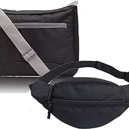 cruzen Women Man Cute Waist Packs Bag & Sling Bag Waterproof for Travel Party Festival Running Hiking (Black)-picture-28