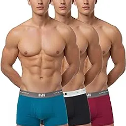 hii Solid Color Premium Stretch Boxer Briefs for Men, Soft Combed Cotton Underwear with Breathable Moisture Control Fabric and Flexible No-Roll Waistband, Everyday use for Work, Travel, Gym and Sports-picture-50