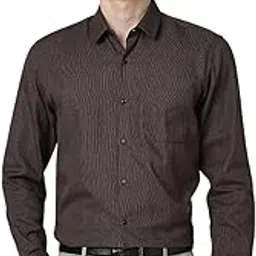 peter england Men's Cotton Regular Fit Formal Full Sleeve Shirt-picture-10