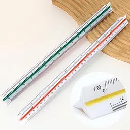 FunBlast Triangular Flat Scales Ruler – 15/30cm Multi-function Scale Triangular Size Scale, Precision Geometry Tool for Kids, Students, Architects & School Use(Pack of 2)-image-17