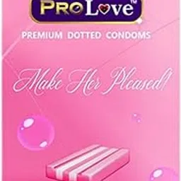 ProLove Premium Dotted Condoms, Bubble Gum Flavoured, 10 Pieces-picture-48