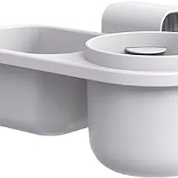 Enakshi® Child Cup Holder Snack Tray Food Tray Car Rear Seat Organizer for Baby Wagon Gray-picture-16