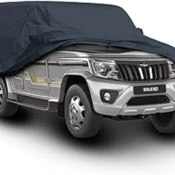 WOBIT COVERS® - Car Body Cover for Compatible with Mahindra Bolero Car Cover - for All Model - Water Resistant - dust Proof - Scratch Proof (Grey with Mirror)-picture-20