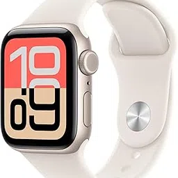 Apple Watch SE 3 GPS + Cellular 40mm Starlight Aluminium Case with Starlight Sport Band - M/L-picture-33