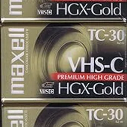 Maxell 203090 VHS-C TC-30 HGX Gold Camcorder Videocassette (3-Pack)-image-82
