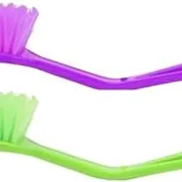 Plastic Dish and Kitchen Sink Brush, Sink Cleaning Brush, Kitchen Brush, Bathroom & Tile Cleaning Brush(Multicolor-Pack of 2)-picture-46