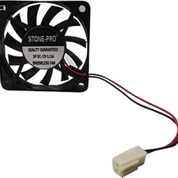 STONE-PRO Cabinet Fan 2.5-Inch Square (65 * 65 * 15 MM) 12 V DC CPU Cooling fan BLACK Color Cooler (Black)-picture-38