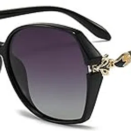 Oversized Polarized Sunglasses for Women Sparkling Butterfly Style Square Ladies Shades E1294-image-12