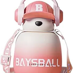 Bnf® Water Bottle 22Oz Cute Large Wide Mouth Training Cup for Office Boys Outdoor Pink|Sporting Goods-picture-29