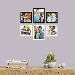 Art Street Photo Frame For Wall Set of 6 Black & White Picture Frame For Home Decoration Size -5x5,5x7 Inches Ecoseries-picture-19