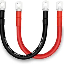 QIATOL Battery Cable, 4 AWG Battery Cables with Terminals, 2PCS Copper Battery Cables.-picture-30