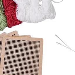 MERISHOPP Coaster Latch Hook Kits 10x10cm Crochet Embroidery for Kids Adults Beginners Light Green Crafts | Needlecrafts & Yarn | Embroidery & Cross Stitch | Hand Embroidery Kits | Cross Stitch Kits-image-76