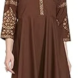 amazon brand - tavasya Women's Cotton Solid Regular Kurti-picture-33