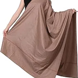 manra Women Ladies Kashmiri Wool Solid Plain Warm and Soft Shawl [SIZE:40X80 Inches]-picture-43