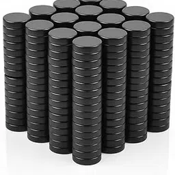 Pack of 100 | Mini Round Ferrite Magnets 10 × 3 mm | Strong Ceramic Disc Magnets | Multipurpose Craft & DIY Use | Refrigerator, Home, School & Office Use-picture-24
