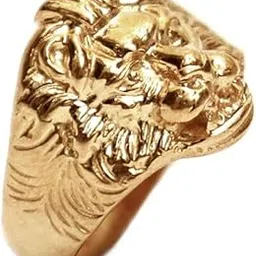 naveen metal works Panchaloha/Impon Lion ring for men and women - Medium | Panchaloha ring | Lion ring for men-picture-10