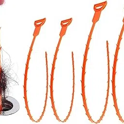 Premify Hair Drain Clog Remover, Drain Clean Equipment, Auger Type Cleaning Tool, 20 Inch Drain Clean Remover for Sinks Tubs and Showers, Pack of 4 (2 pcs 69cm, 2pcs 51cm)-picture-66