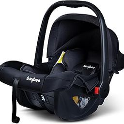 BAYBEE 4 in 1 Multi Purpose Baby Carry Cot Cum Car Seat with Canopy, Adjustable Handle, 3 Point Safety Belt | Rocker for Infant | Baby Carry Cot for New Born 0 to 15 Months (Black)-picture-44