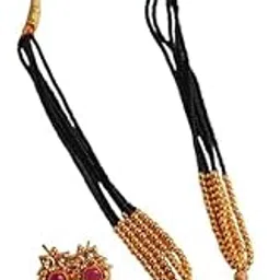 Shyam Enterprises Traditional kolhapuri gold polish mangalsutra for women-picture-28