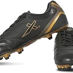 Vector X Men's Blaze Series Lightweight Football Shoes with TPU Sole & Superior Grip - Black/Gold-picture-19