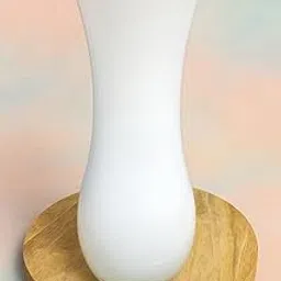 Essjay Botanic Flower Vase Big Size/Flower Pot/Glass Vase/Bud Vase for Home Decoration/Vaas, Size 10.5 inch, White, Bottom Protruding Shape,Set of 1, Made in India, Home Decor Items-picture-35