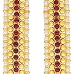 Bharatanatyam Jewelry Mattal Temple jewelry ear chain, Mattal with earring selevate your classical Indian dance performances.(SGE00013)-picture-49