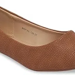 forever glam by pantaloons Forever Glam Tan Flat Shoes-picture-50