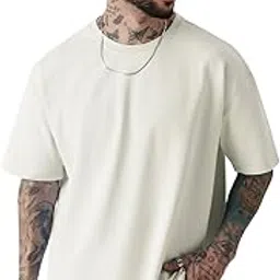 the souled store Solids: Men and Boys Short Sleeves Round Neck Oversized T-Shirt-picture-23