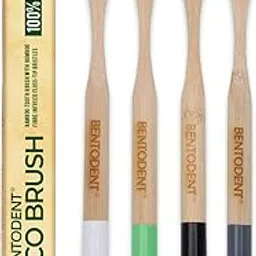 Bentodent toothpaste - Bamboo Toothbrush | Round Bottom Bamboo toothbrush | Bamboo Fiber bristles | Ultra Soft (Pack of 4 Adult Bamboo toothbrush)-picture-10
