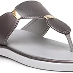planet walk Grey Casual Cushioned Footbed Round Toe Solid Slip-On Flats For Women & Girl-picture-20