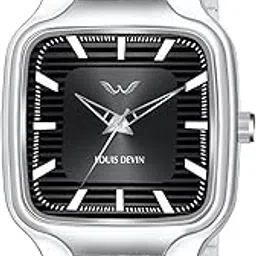 louis devin Steel Chain Analog Wrist Watch for Men (Silver/Green/Brown/Blue/Black Dial) | LD-GS069-CH-picture-28