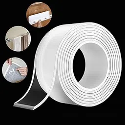 Traceless Washable Adhesive Tape, Reusable Clear Double Sided Anti-Slip Nano Gel Pads, Removable Sticky Strips Grip for Paste Photos and Posters.-picture-53
