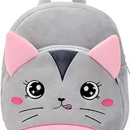 delicado Cute Small Toddler Kids Preschool Backpack Pink Cat Nursery Preschool Playschool School Picnic Travelling Bag for Baby Boy Girl Age 2-5 Years-picture-33