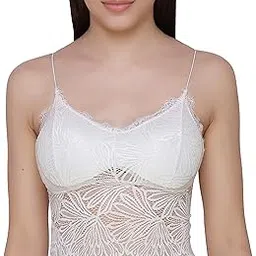 glamoras Women’s Cotton Lace Spandex Padded Wire Free Lace Floral Pattern Everyday Bralette Bra, Crop Top-picture-33