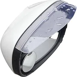 2Pcs Transparent Rain Eyebrow Car Rearview Mirror Shield Car Decoration and Deflector, Plastic Fiber Side, Waterproof Auto Smoke Universal For Cars, Truck And Suv (Transparent)-image-6