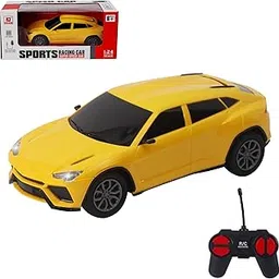 CRYA Lamborghini Urus Remote Control Car Toy for Kids - 1:24 Scale RC Car with LED Lights (Yellow)-picture-30