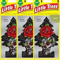 LITTLE TREES car air freshener Rose Thorn | Air Freshener | Desodorisants | Air Fresheners Rose Thorn - Packs of 3-image-6