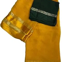 vrise Plain saree for women | Women's Pure viscose georgette sarees with Contrast Blouse Piece-picture-42