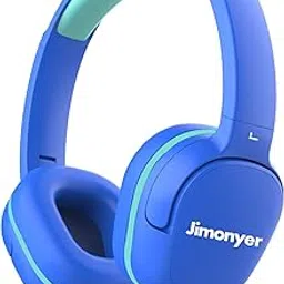 Jimonyer Kids Headphones for School, 3.5mm Jack Wired Headphones for Kids with Safe Volume Limiter, HD Stereo Sound On-Ear Girls Boys Toddler Headphones for Tablet, iPad, Kindle(Blue)-picture-21