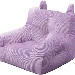 Bean Bag Chair for Kids Comfy for Adults and Kids Dorm Apartment Living Room Violet | Home & Garden | Furniture | Sofas Loveseats & Chaises-picture-29