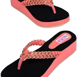 r.n footwear Womens Wedge Arch Support Flip Flops Cushion Soft Rubber Midsole Platform Thong Sandals with Rubber Sole -BN_GOLA_Sandal-1 image 1