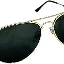 Crimsen Clay Classic Aviator Sunglasses, Gold Frame, Dark Lenses UV400 Protected-picture-32