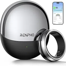 RENPHO Lynx Smart Ring, Size First with Sizing Kit, Fitness Tracker for Women & Men, Sleep Tracker, 7-Day Battery Life, Titanium, Waterproof, Subscription-Free App, HSA/FSA Eligible (Silver, Size 7)-image-22