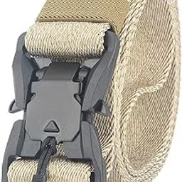 Tactical Belt for Men, Nylon Military Style Belt Nylon Military Style Webbing Belt with Quick-Release Plastic Buckle-image-47