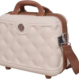 it luggage- Vanity Case-Indulging Cream with Tan Trimmings Beautiful Interior Hand Bag Cosmetic Box Hardsided 30cms-image-41